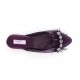 women's slippers FLAPPER purple night vintage leather